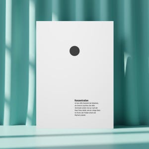 Mindfulness poster "Concentration" | Focus wall art | Meditation - Mindset art | Motivational print | Clarity & inner peace decoration image 1