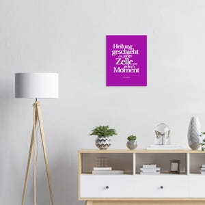 Healing Affirmation Poster "Healing happens in every cell in every moment" | Meditation Wall Art | Mindfulness & Positive Energy Decor image 4