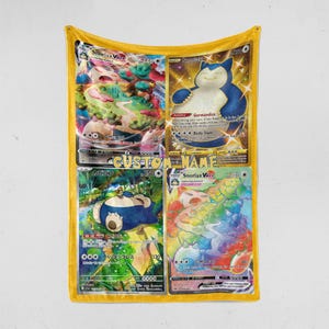 Personalisierte Snorlax Fleece-Decke: USA Made Anime Throw
