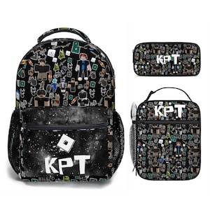 Personalisierter Roblox Rucksack: Individuelle Name Gamer Büchertasche