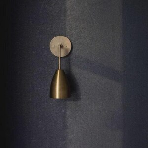 Mid Century Modern Brass Sconce Lighting, Scandinavian Brass Wall Sconce, Indoor Brass Wall Light, Handmade Contemporary Brass Wall Lamp