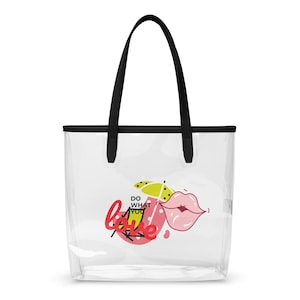 clear tote bag Beach Bag Bachelorette Bags Beach Tote Birthday Trip Party Bags Girls Trip Gift Girl Birthday Party Gift for her