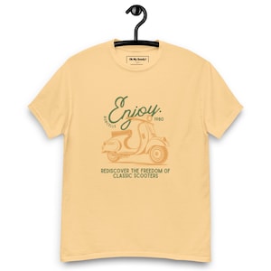Vintage Scooter T-Shirt Retro Vespa Style Graphic Tee Classic Moped Shirt Motorcycle Rider Gift Retro Travel Scooter Top