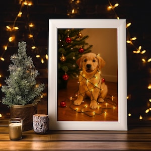 Postcard Dog or Cat – Christmas – Funny Animal Motifs – 13 x 18 cm and A4, optionally with envelope