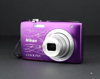 Nikon Coolpix S2800 - Cámara digital Y2K - Cámara morada - 20,1 megapíxeles - Vídeo HD