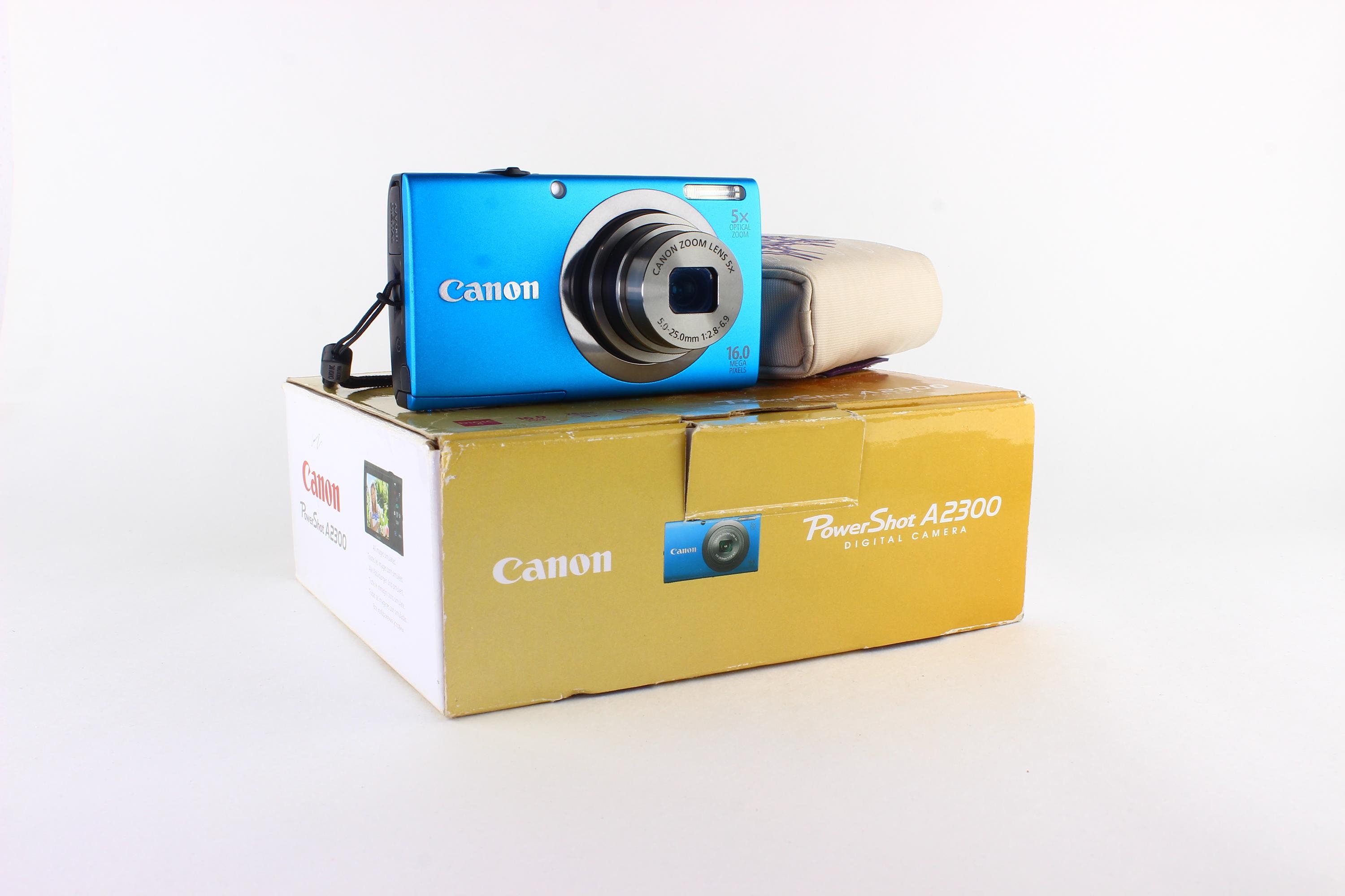 Canon A2300 - Full Box - 16MP Digital Camera - Blue - Y2K Digicam