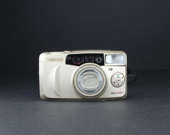 Samsung Vega 140S 35mm Film Camera – 38-140mm Zoom, Point Shoot, Working Condition