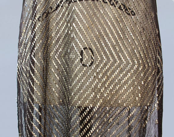 Rare! 1920s Dress / ASSUIT 20s Flapper Dress / Bl… - image 4