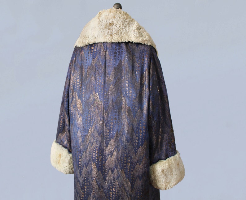 RESERVED 1920s Coat / 20s Flapper Cocoon Coat / METALLIC Gold Etsy