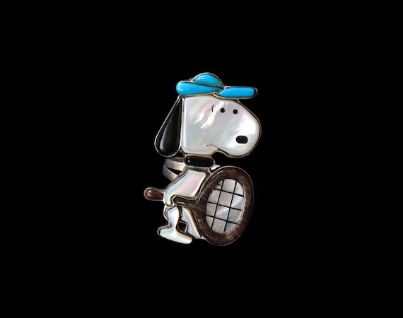 RESERVED — rare!! Snoopy Tennis Zuni Ring / Native