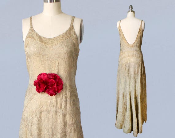 1930s Wedding Dress / INCREDIBLE 30s Hollywood Gla