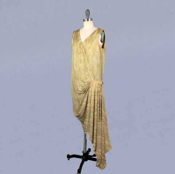 Rare!! 1920s Dress / 20s Metallic LAMÉ Dress / Sh… - image 2