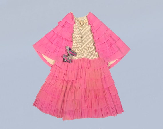RARE Antique Halloween Dress / 1920s Crepe Paper C