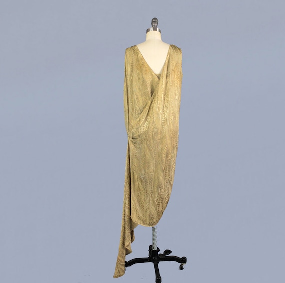 Rare!! 1920s Dress / 20s Metallic LAMÉ Dress / Sh… - image 7