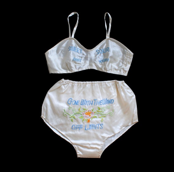 XS Small Panties - 1970s Football Theme Bikini Panty - Player 45