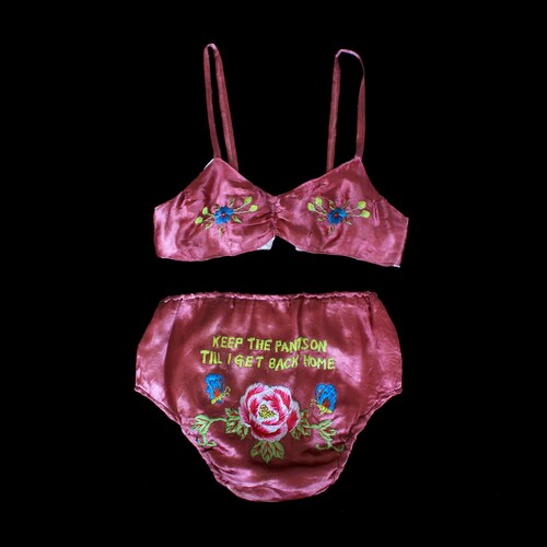 Rare 1940s WWII Lingerie Set / 40s Novelty Bra Panties / Etsy