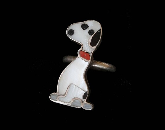 RARE!! Snoopy Zuni Ring / Native American Southwes