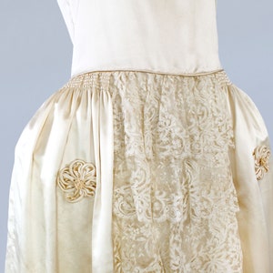 RARE 1920s Wedding Dress / 20s Robe De Style Ivory Satin Gown - Etsy