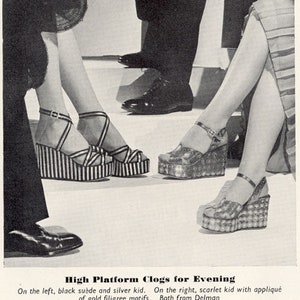 1970s Platforms /70s Does 40s Platform Wedge Slingback Clog / DELMAN 9 10 image 10