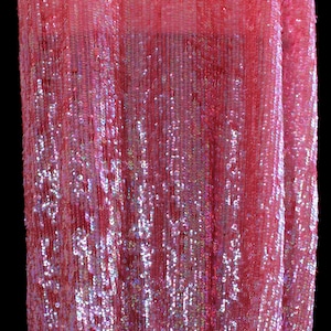 1920s Dress / Hot Pink SEQUIN Encrusted Flapper Dress / Authentic 20s Rare image 3