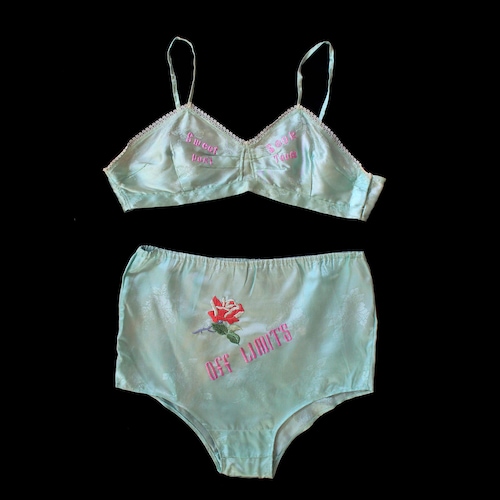 Rare 1940s WWII Lingerie Set / 40s Novelty Bra Panties / Etsy