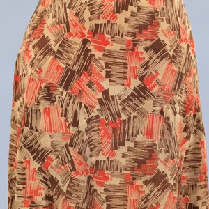 1930s Skirt / 30s Art Deco Print Skirt image 3