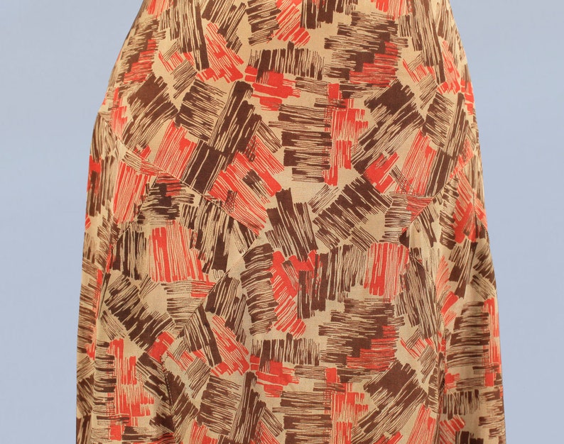 1930s Skirt / 30s Art Deco Print Skirt image 3