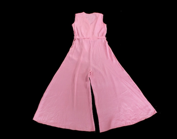 1930s Beach Pajamas  / 30s PINK Pj Jumpsuit / Lou… - image 4