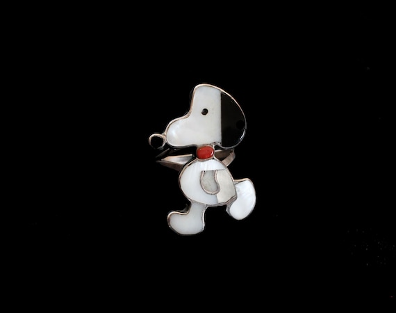 RARE!! Snoopy Zuni Ring / Native American Southwes