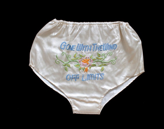 RARE 1940s WWII Lingerie Set / 40s Novelty Bright… - image 3