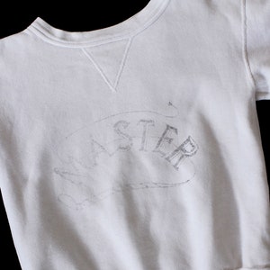 Rare Vintage Sweatshirt / 1940s WHIP Graphic Single V Sweat Shirt / MASTER image 1