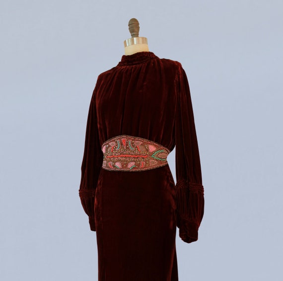 Beaded Rope Belt in Antique Gold main image 1