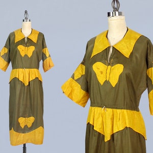 RARE Antique Halloween Costume / 1920s Butterfly Dress / 20s Cotton Fancy Dress