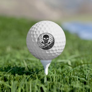 Skull Golf Balls: Surlyn 6-Pack - Fun Golf Accessories