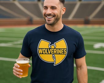 Camiseta con el logo de los Wolverines / Camiseta gráfica inspirada en Wu-Tang