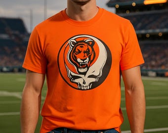 Camiseta de fútbol de Cincinnati, camiseta de los Bengals, camiseta unisex, regalo para fanáticos de los deportes, ropa para el día del juego