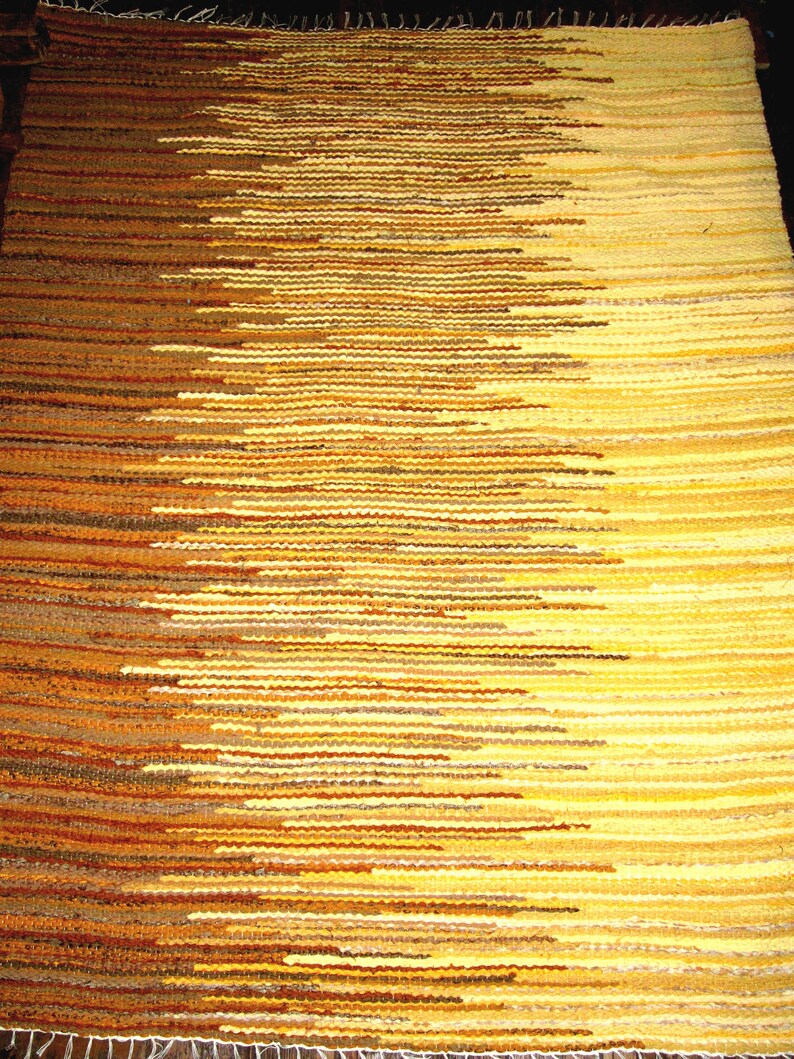 Handwoven rag rug Wall tapestry wall hanging 32' x Etsy