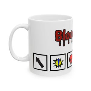 Blood Bowl Block Dice With Blood Bowl Mug