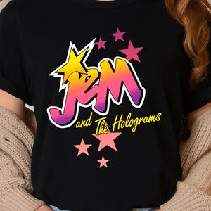 Jem and The Holograms, Jem T-Shirt, Jem & The Holograms, 80&#39;s Cartoon Shirt, Sweatshirt, Hoodie