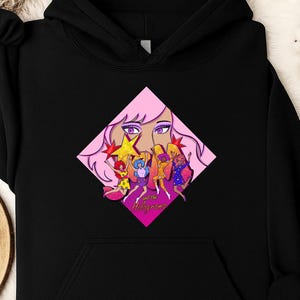 Jem and the Holograms Retro Shirt, Summer Girl Shirt, 80&#39;s Cartoon Neon Color, Jem & The Holograms, Summertime T-Shirt, Sweatshirt, Hoodie