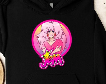 Jem & The Holograms Women's T Shirt, Summer Girl Shirt, 80's Cartoon Neon Color Shirt, Jem Shirt, Sweatshirt, Hoodie