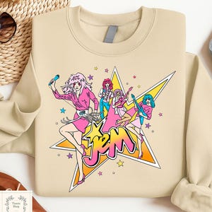 Jem And The Holograms Lover Shirt, Summer Girl Shirt, 80s Jem - Star, Gem And The Holograms, Summertime T-Shirt, Sweatshirt, Hoodie