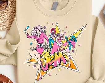 Jem And The Holograms Lover Shirt, Summer Girl Shirt, 80s Jem - Star, Gem And The Holograms, Summertime T-Shirt, Sweatshirt, Hoodie