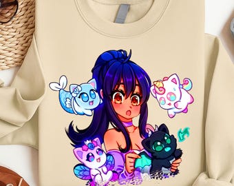 Aphmau Plushies, Youtuber Gamers Boys Girls Novelty Shirt, Aphmau Cute Shirt, Aphmau Meow Plushies Anime Cats T-shirt, , Sweatshirt, Hoodie
