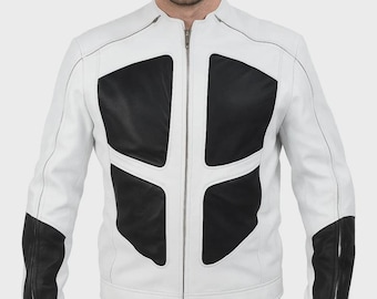 Deadpool 2 Shatterstar Leather Jacket | Handmade Superhero Cosplay Costume | Men’s Halloween Biker Coat