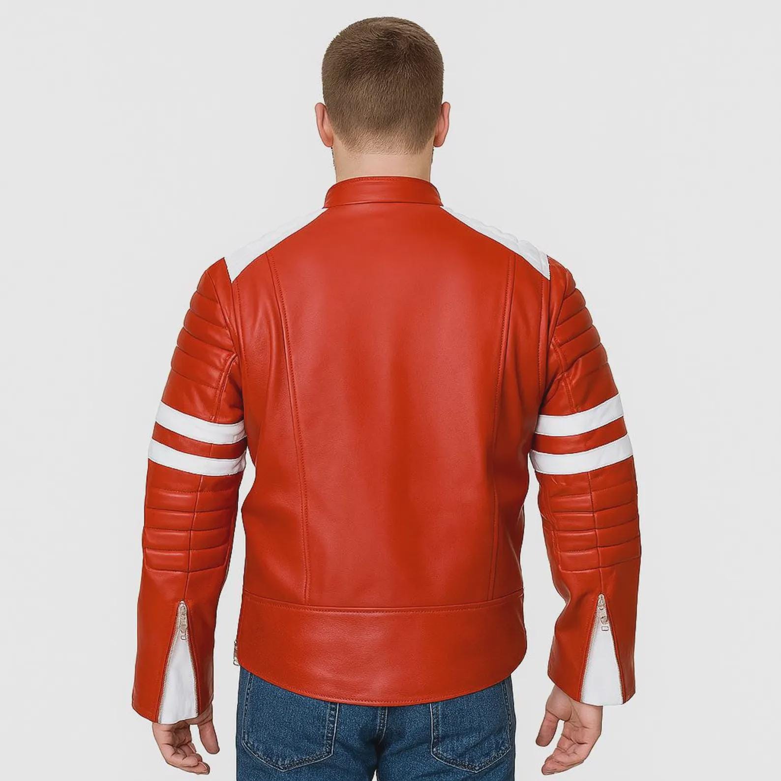 タイラー・ダーデン ファイトクラブ レザージャケット：レトロな映画