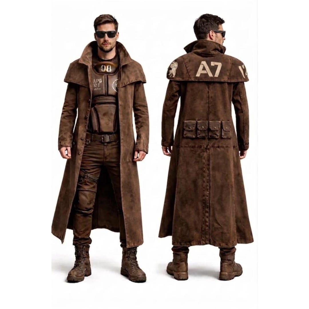 NCR Ranger Duster Fallout Cosplay Coat – Hooded Ranger Trench, Post ...