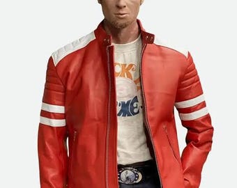 タイラー・ダーデン ファイトクラブ レザージャケット：レトロな映画