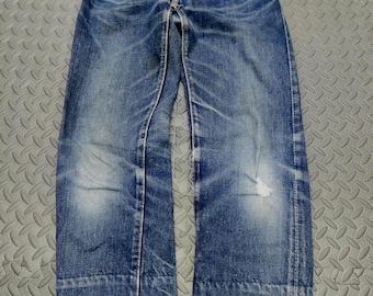 Jeansy męskie Big John Boys z lat 70. i 80., 13x25, bez krawędzi, z denimu (060)