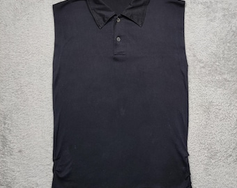 Comme Des Cargons Tricot Collar Sleeve less Shirt : Made in Japan (104)